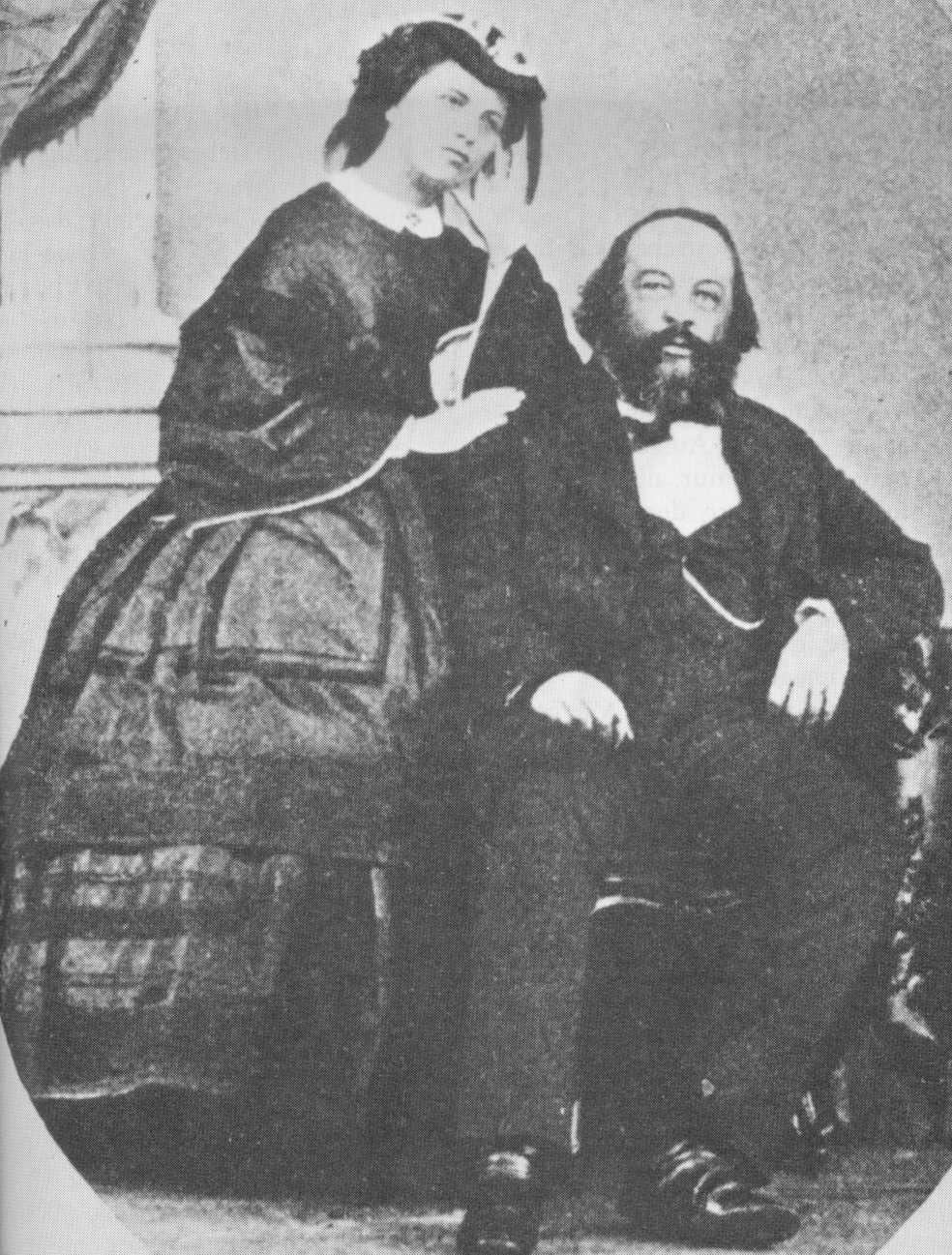 Antonia und Michel Bakunin.